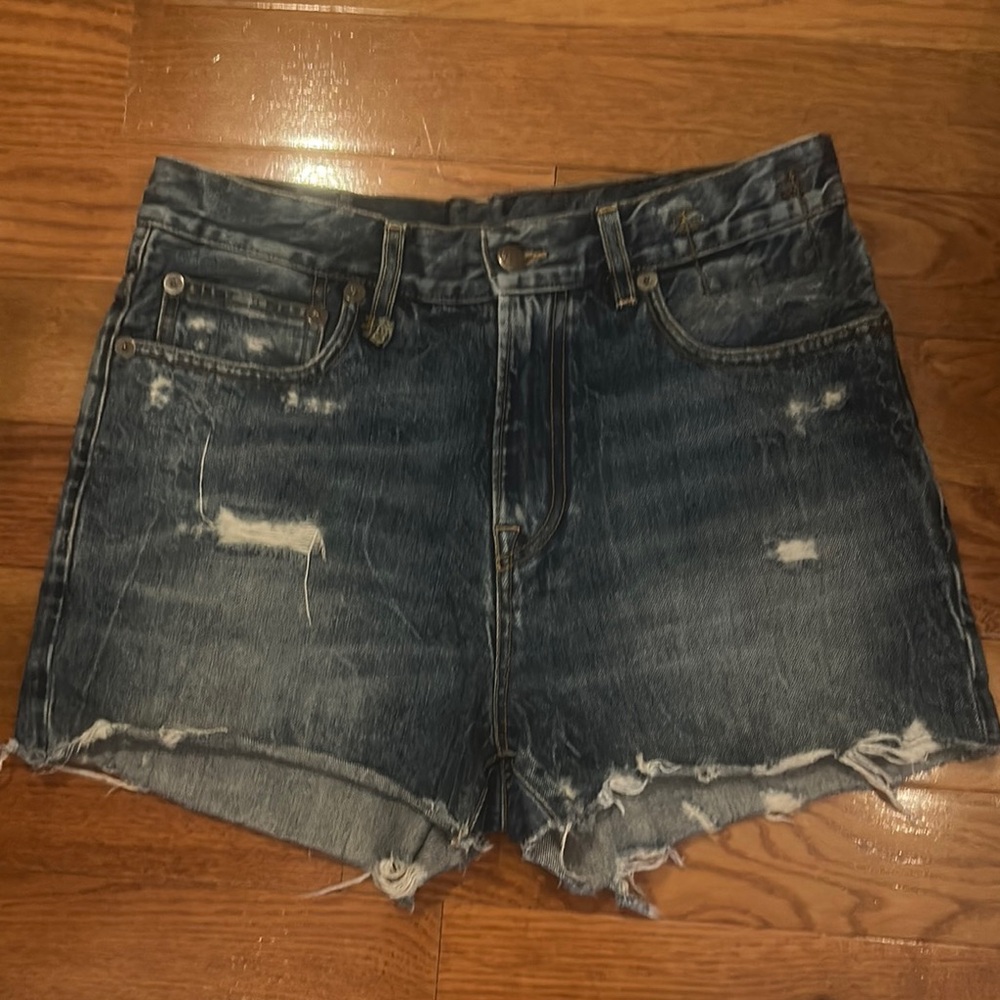 R13  jean shorts